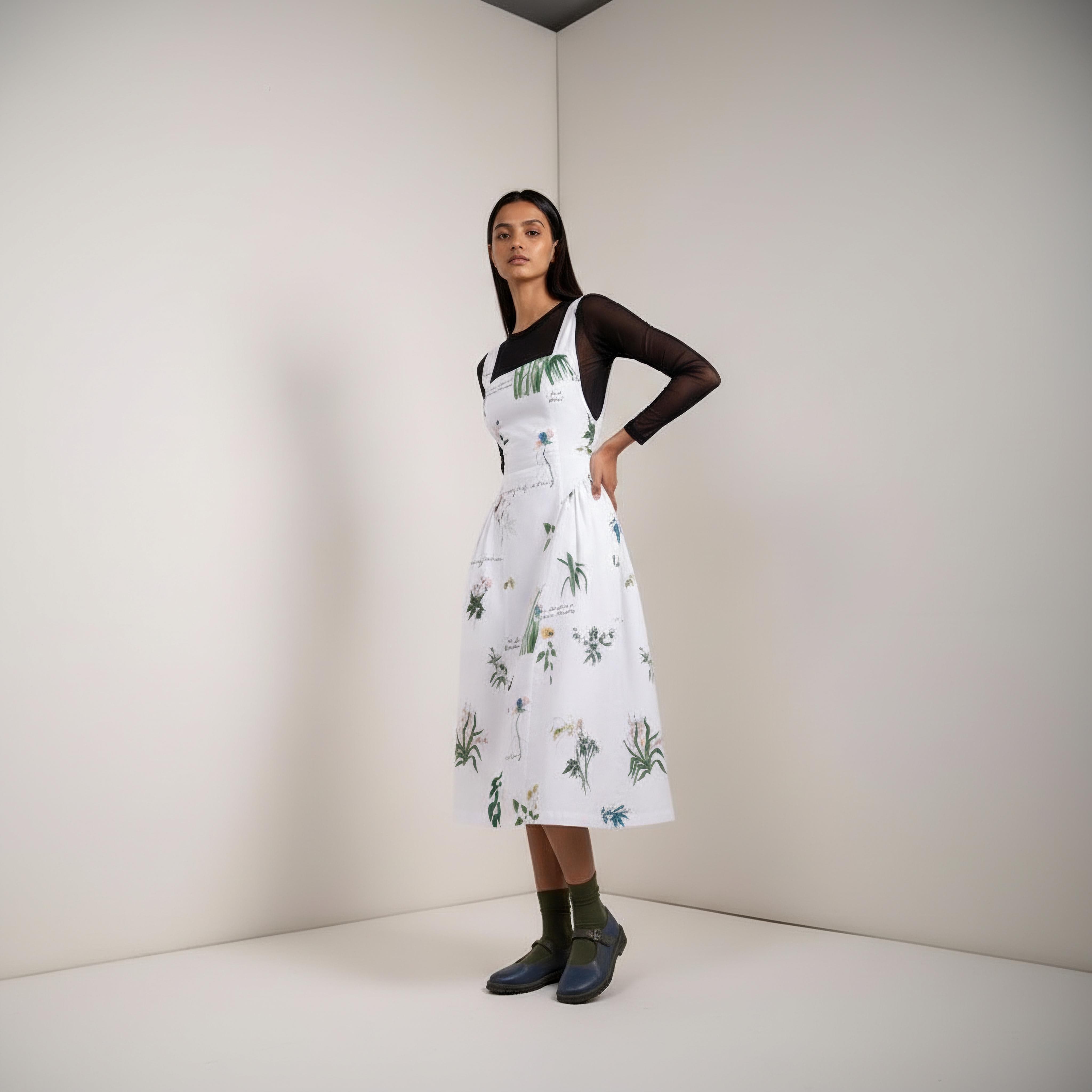 Doodlage Kyren printed dress with vibrant geometric patterns, sleeveless design, and lightweight fabric for a stylish, casual look.