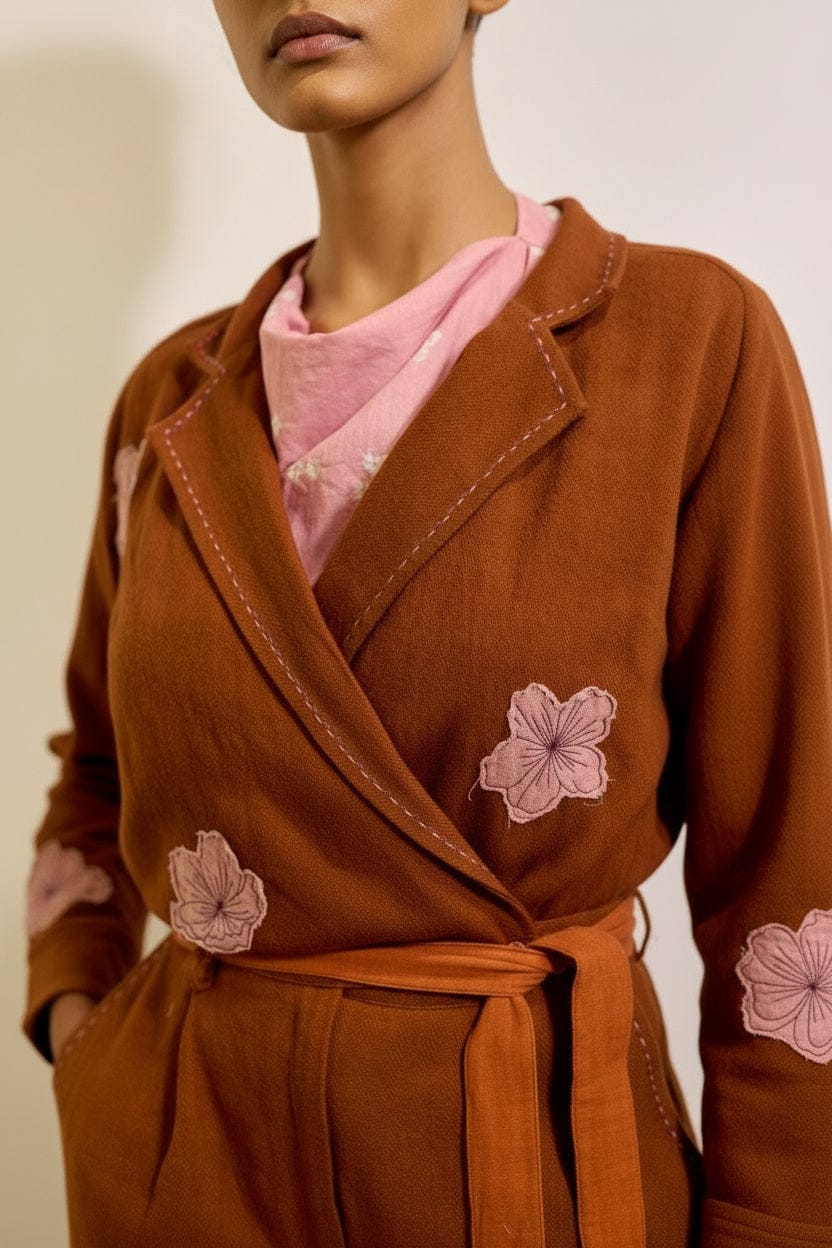 Doodlage Hearth jumpsuit with a clean background, featuring a stylish, casual design and comfortable fit in natural fabric.