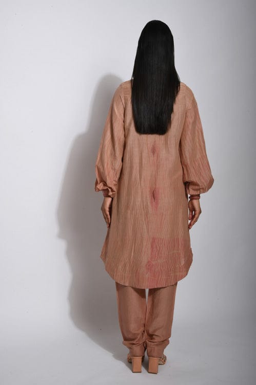 Rosewood shirt by Theloomart, featuring a stylish design with soft fabric and a classic fit, displayed on a hanger.