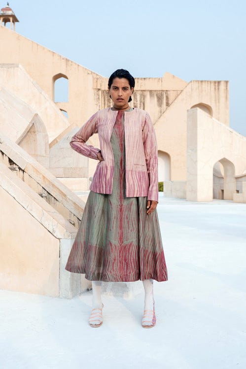 Dusty Sangaria jacket by Theloomart with a stylish, casual design, featuring soft fabric and a comfortable fit.