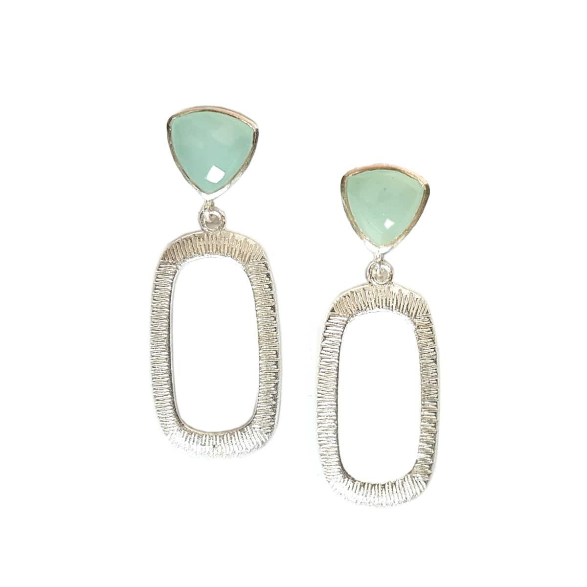 Silver Oneana earrings by Bombaybirds featuring intricate design and elegant dangle style.