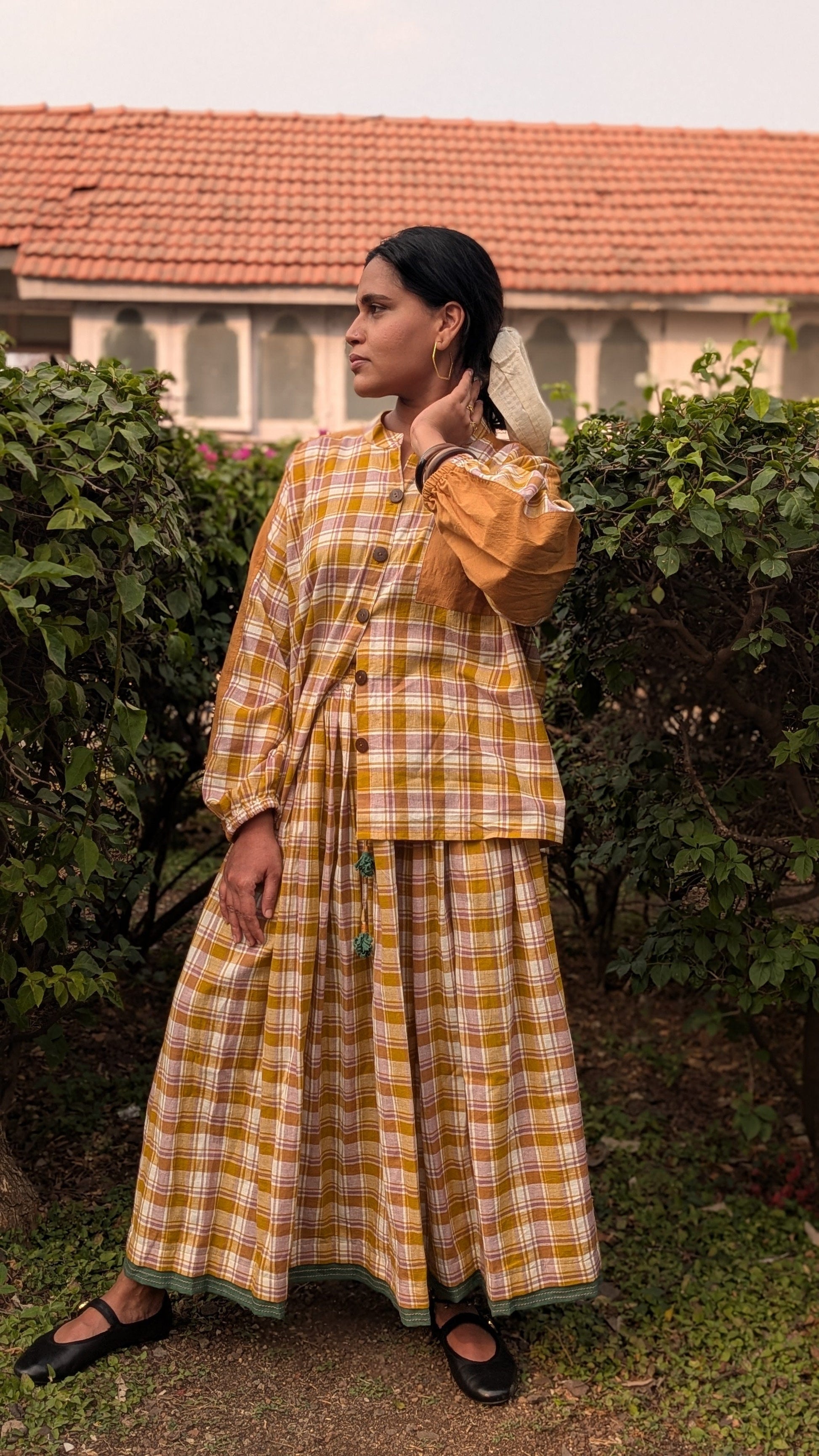 Deeta Ella coord set featuring a stylish matching top and pants, perfect for casual or trendy outfits.