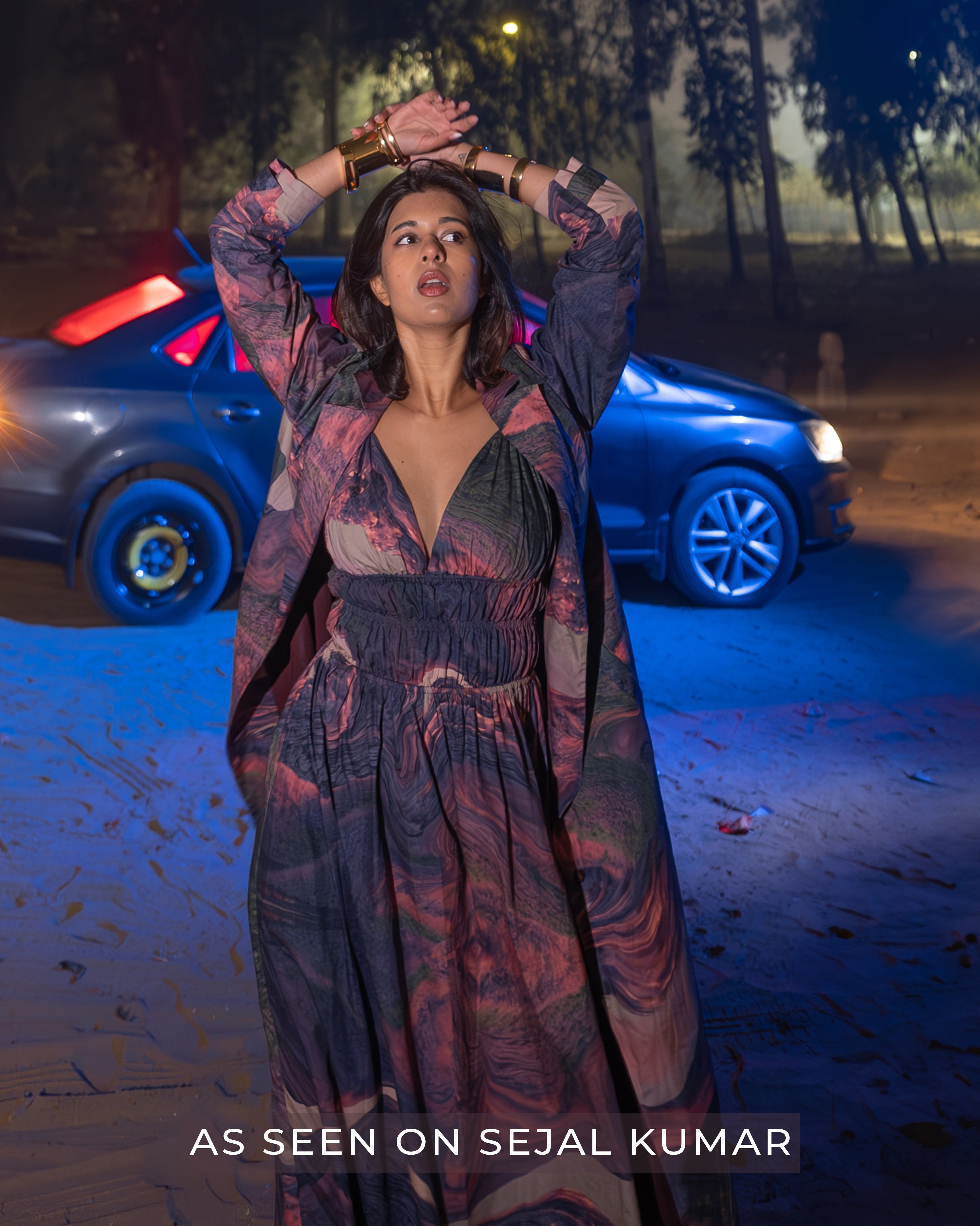 Doodlage August printed dress from Dresses and Tunics collection, featuring a colorful floral pattern and casual fit.