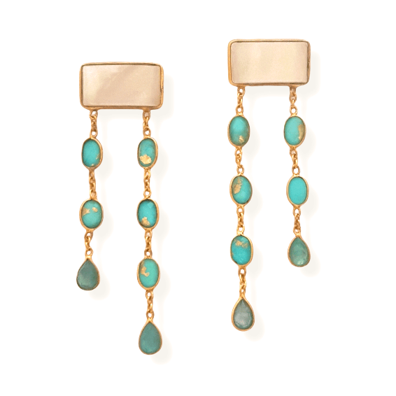 Symi earrings by Bombaybirds featuring intricate silver designs on elegant drop earrings.