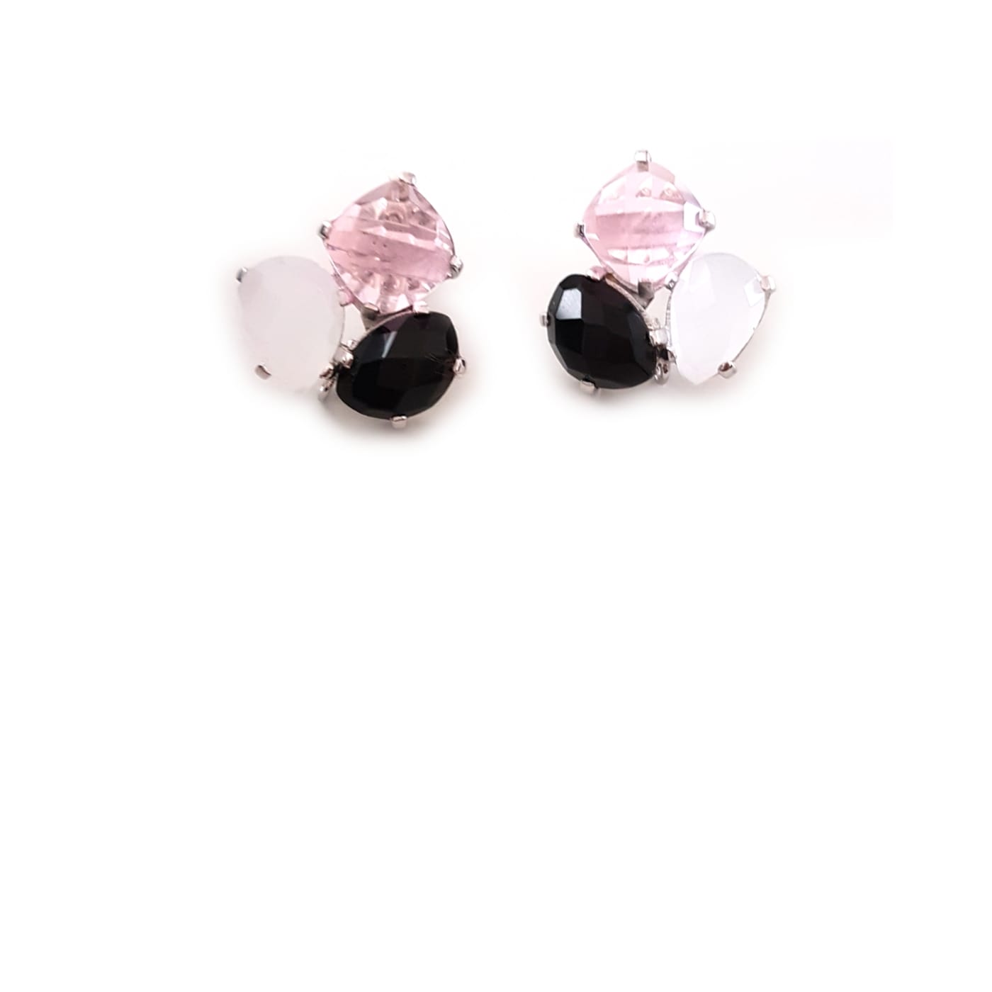 Bombaybirds Vivana removable earrings featuring moonstone drops and sleek silver hooks, showcasing elegant and versatile jewelry design.