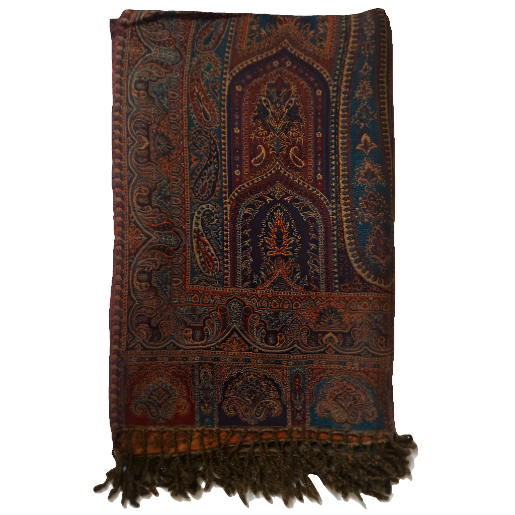 Paisley Temples Throw Blanket
