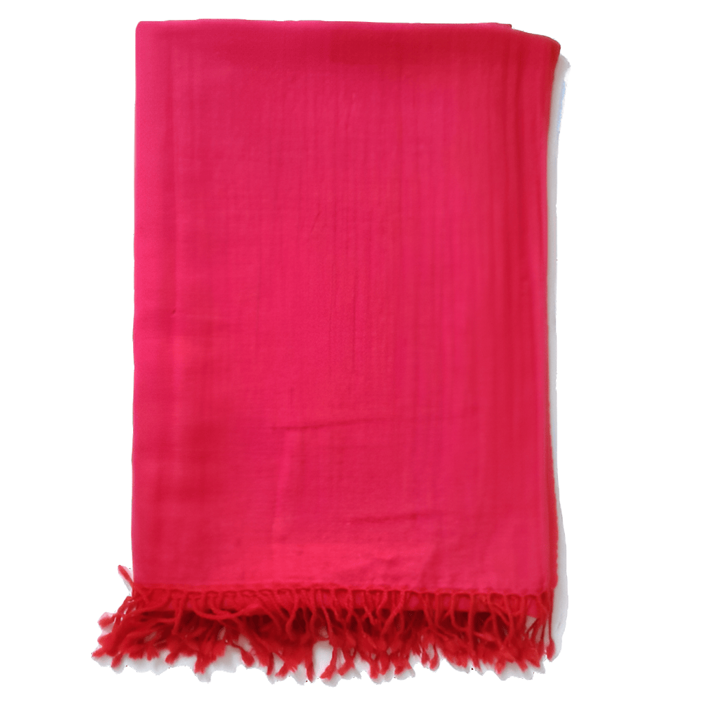 Bombaybirds Razzmatazz bougainvillea throw blanket with vibrant floral pattern on soft fabric, perfect for cozy living room decor.