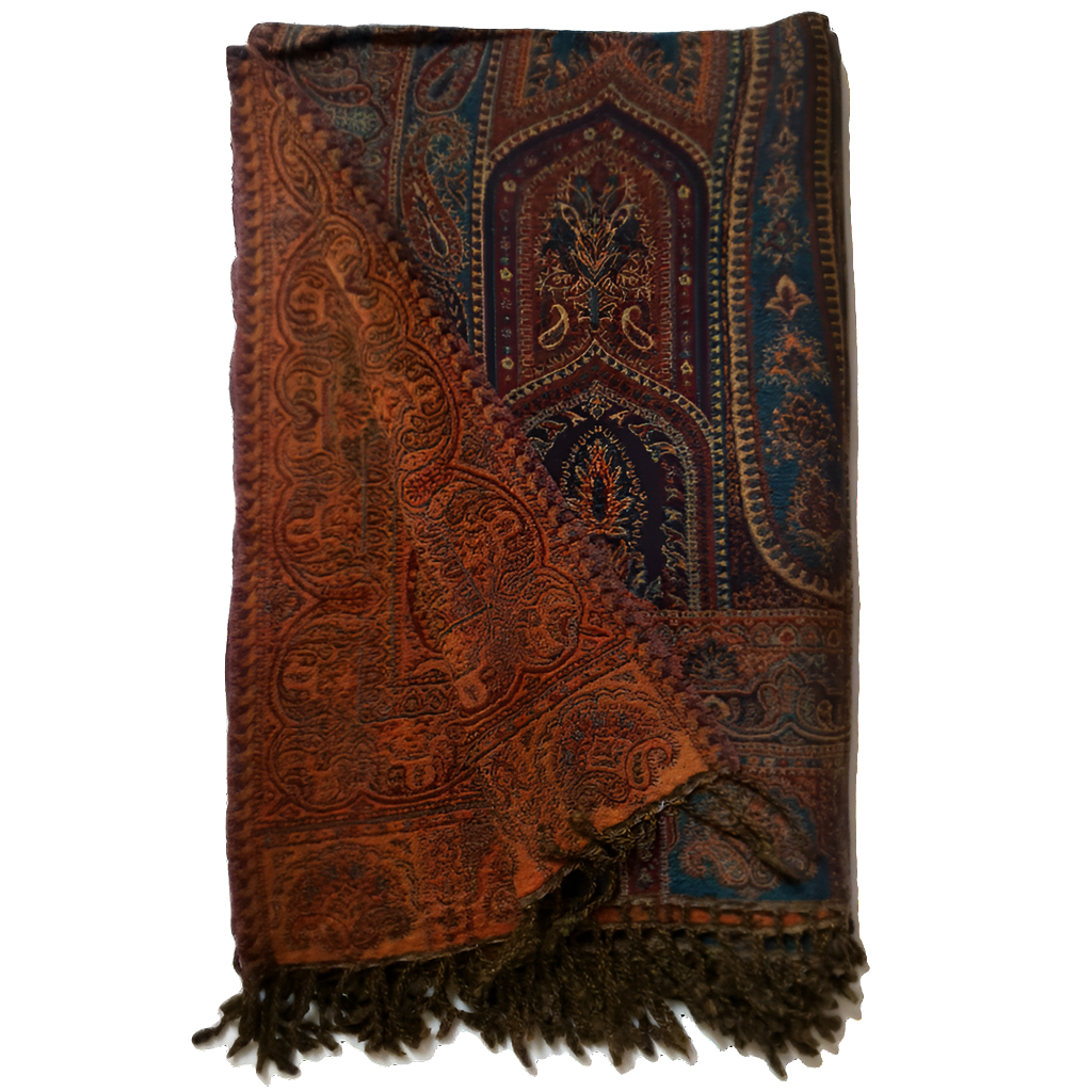 Paisley Temples Throw Blanket