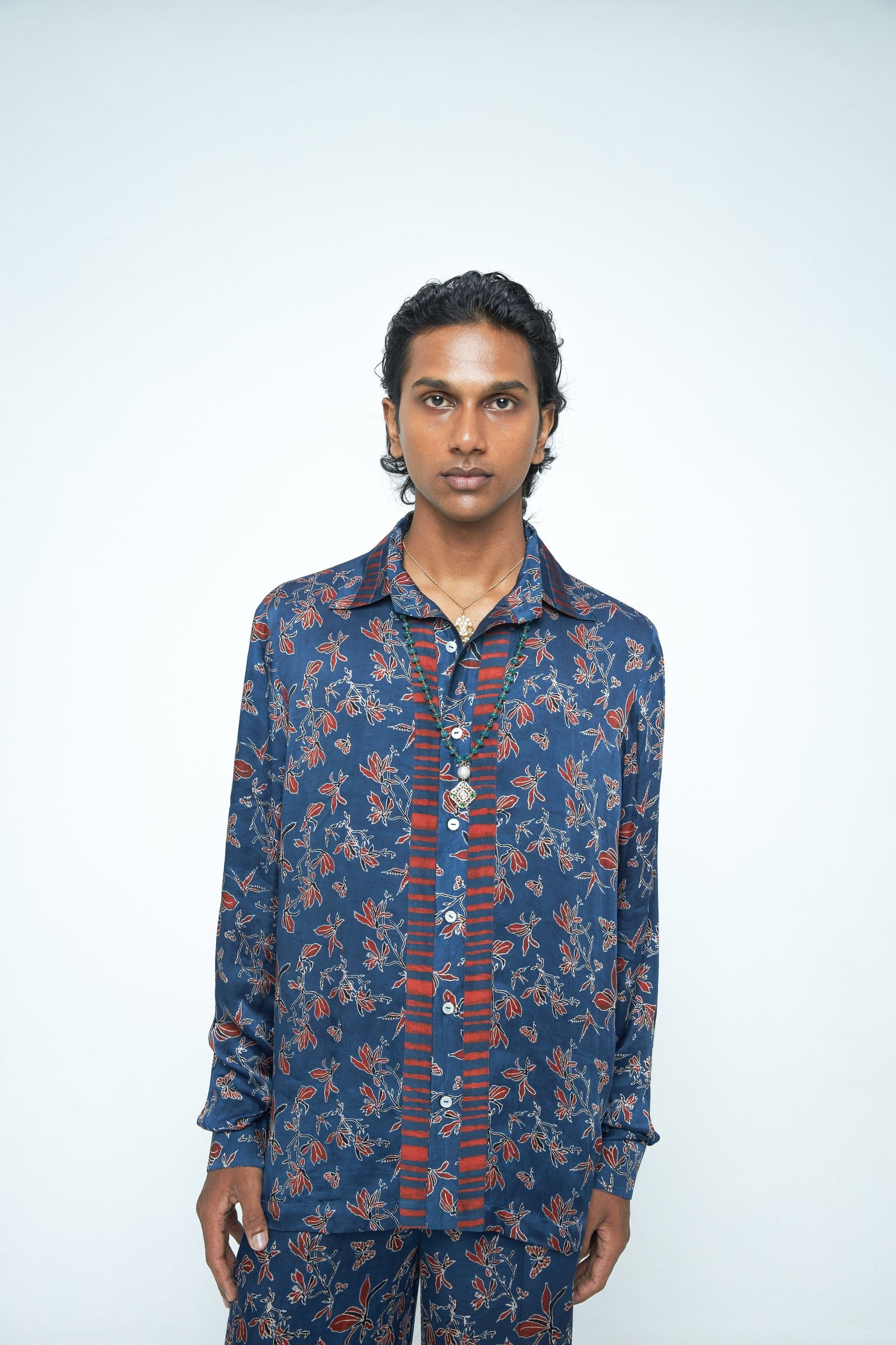 Front view of Anushe Pirani Eden shirt featuring a stylish, modern design with a comfortable fit and high-quality fabric.