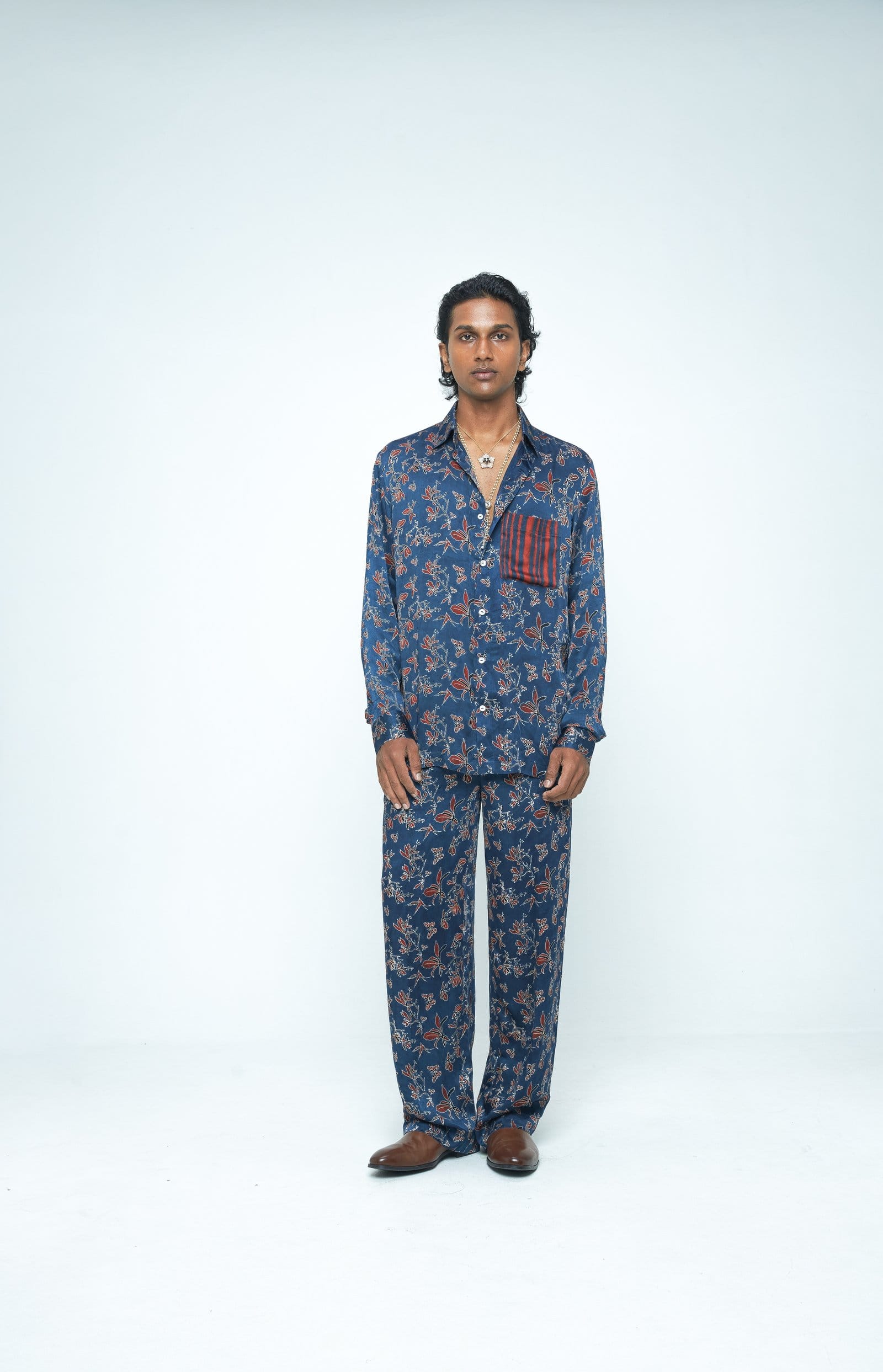 Anushe Pirani Flutter & Flow shirt in vibrant colors, front view showcasing stylish design and comfortable fit.
