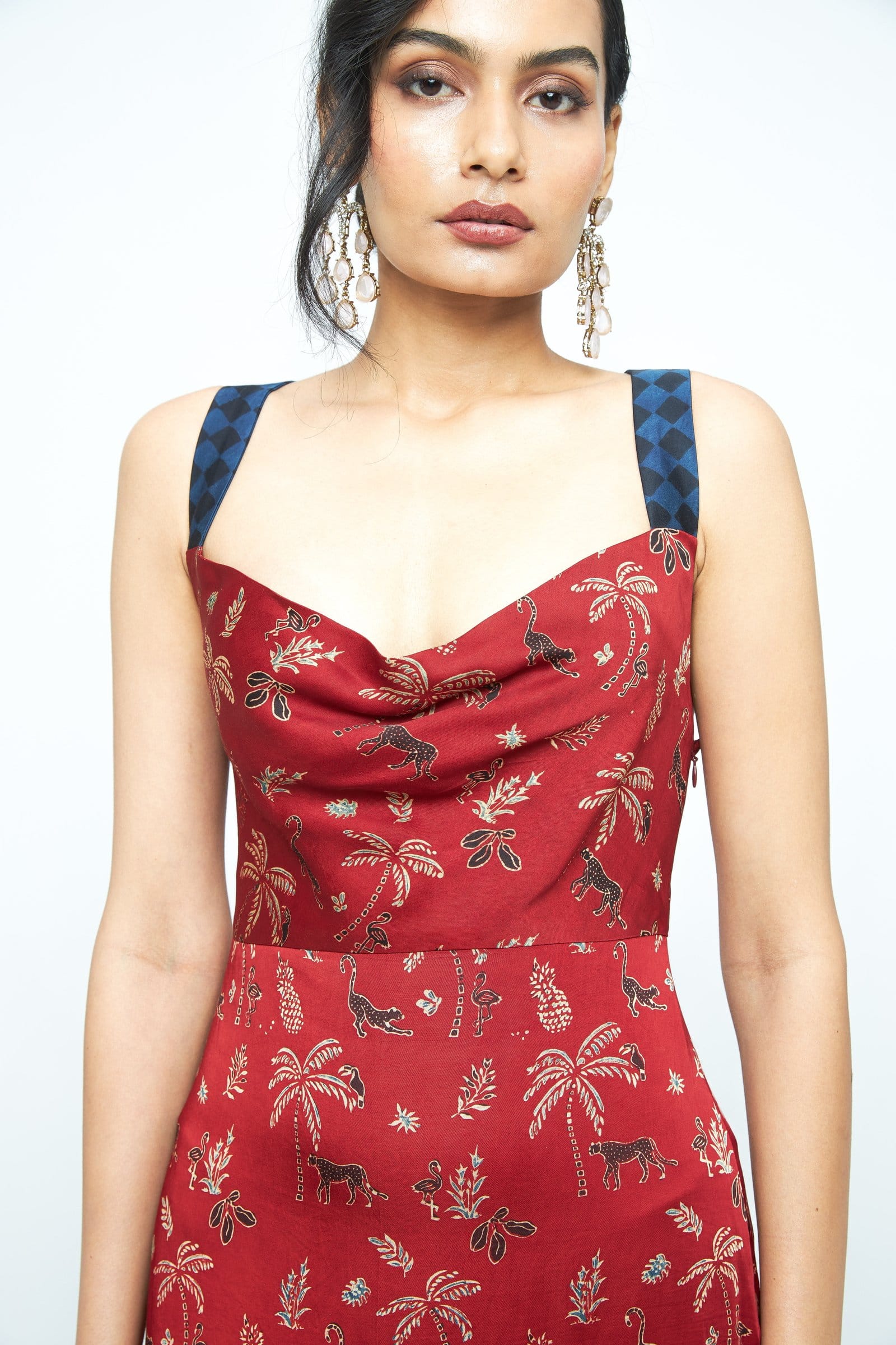 Anushe Pirani Contour dress showing intricate fabric details and elegant design on a stylish women's dress.