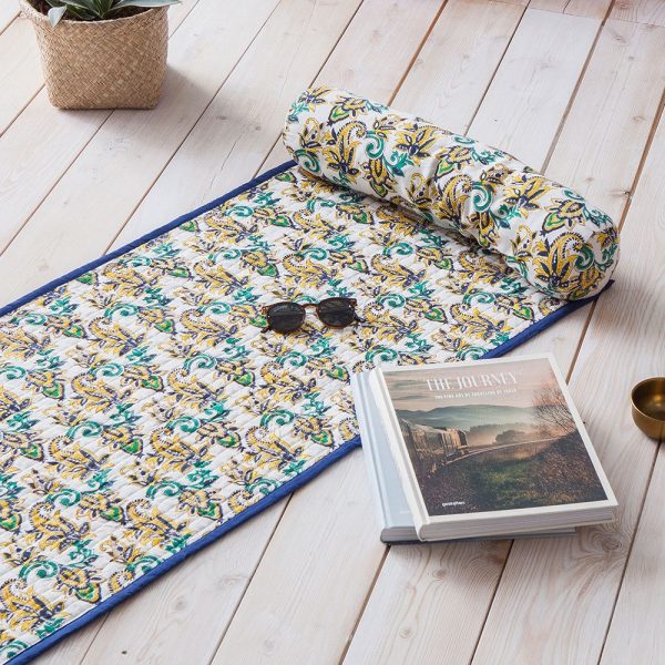 Blue Chintz Beach Mat