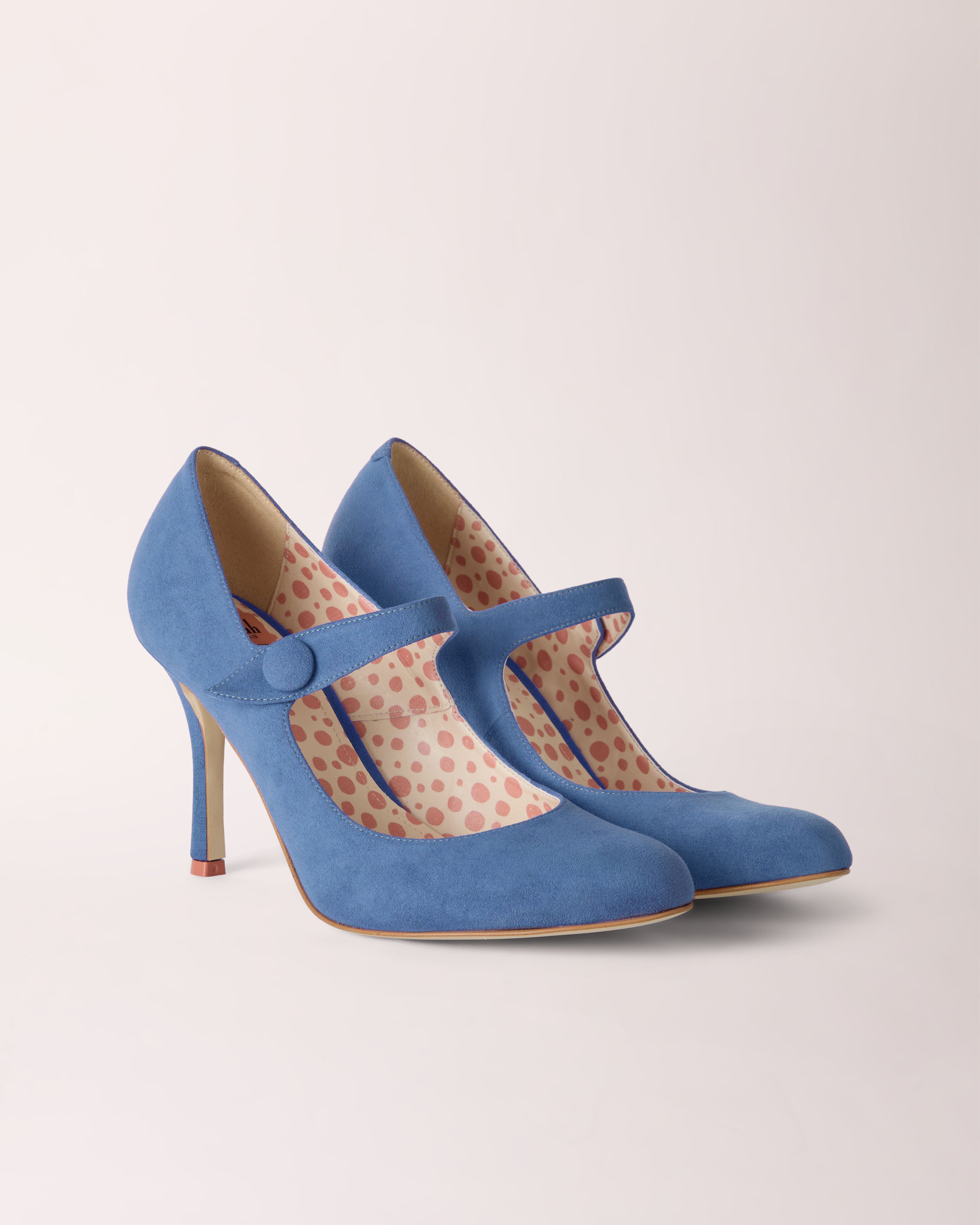 Mary-Jane Cheeletto | Suede | Porcelain Blue