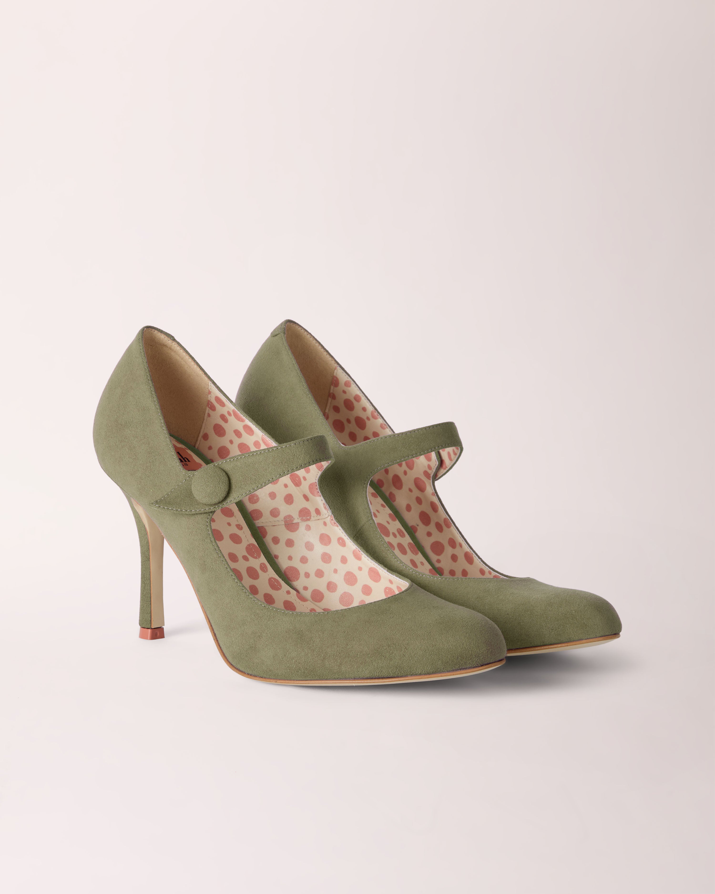 Mary-Jane Cheeletto | Suede | Lizard Green