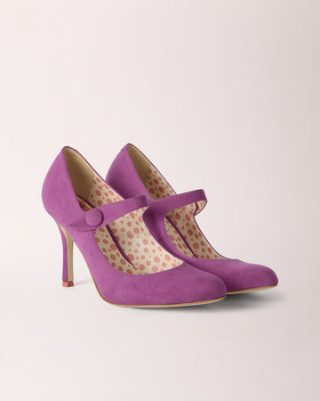 Mary-Jane Cheeletto | Suede | Purple