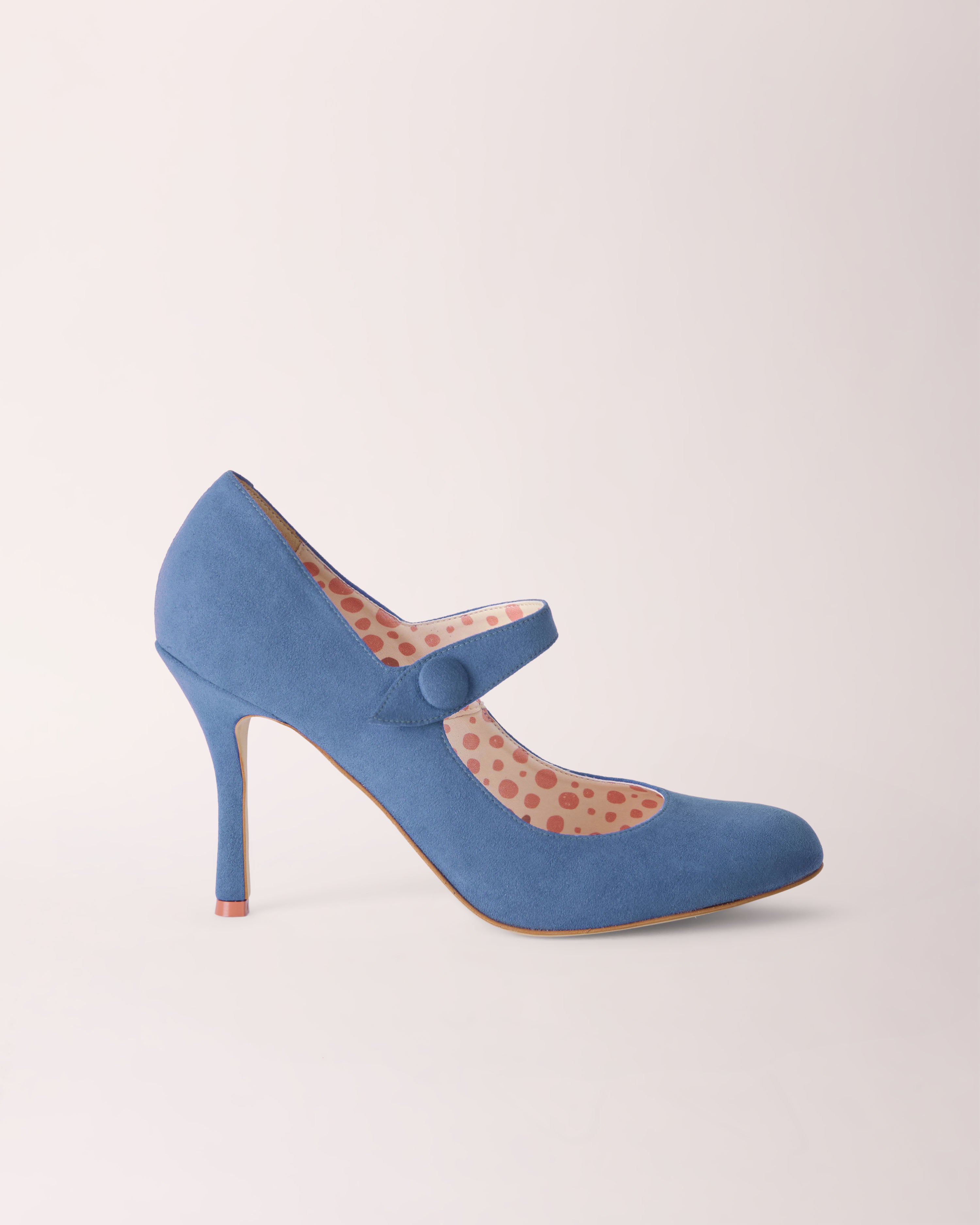 Mary-Jane Cheeletto | Suede | Porcelain Blue