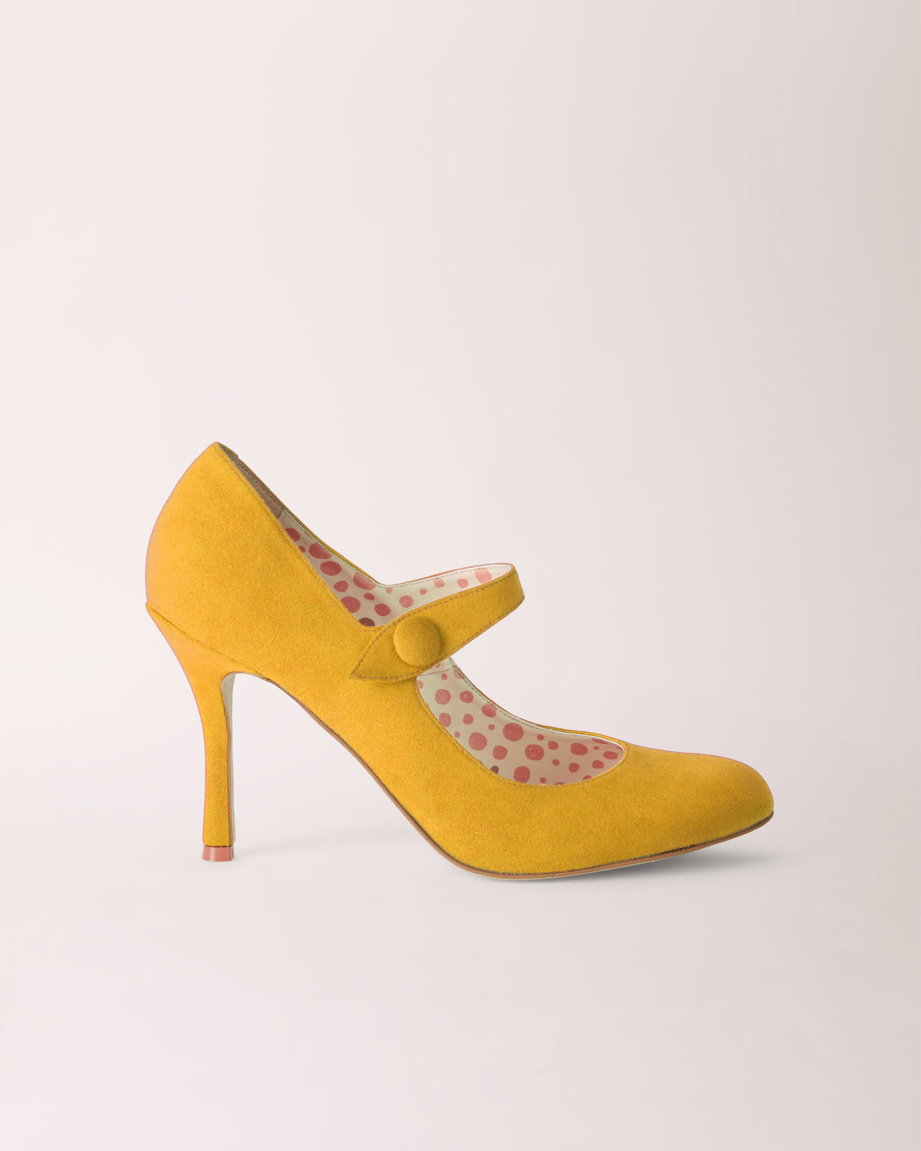 Mary-Jane Cheeletto | Suede | Yellow