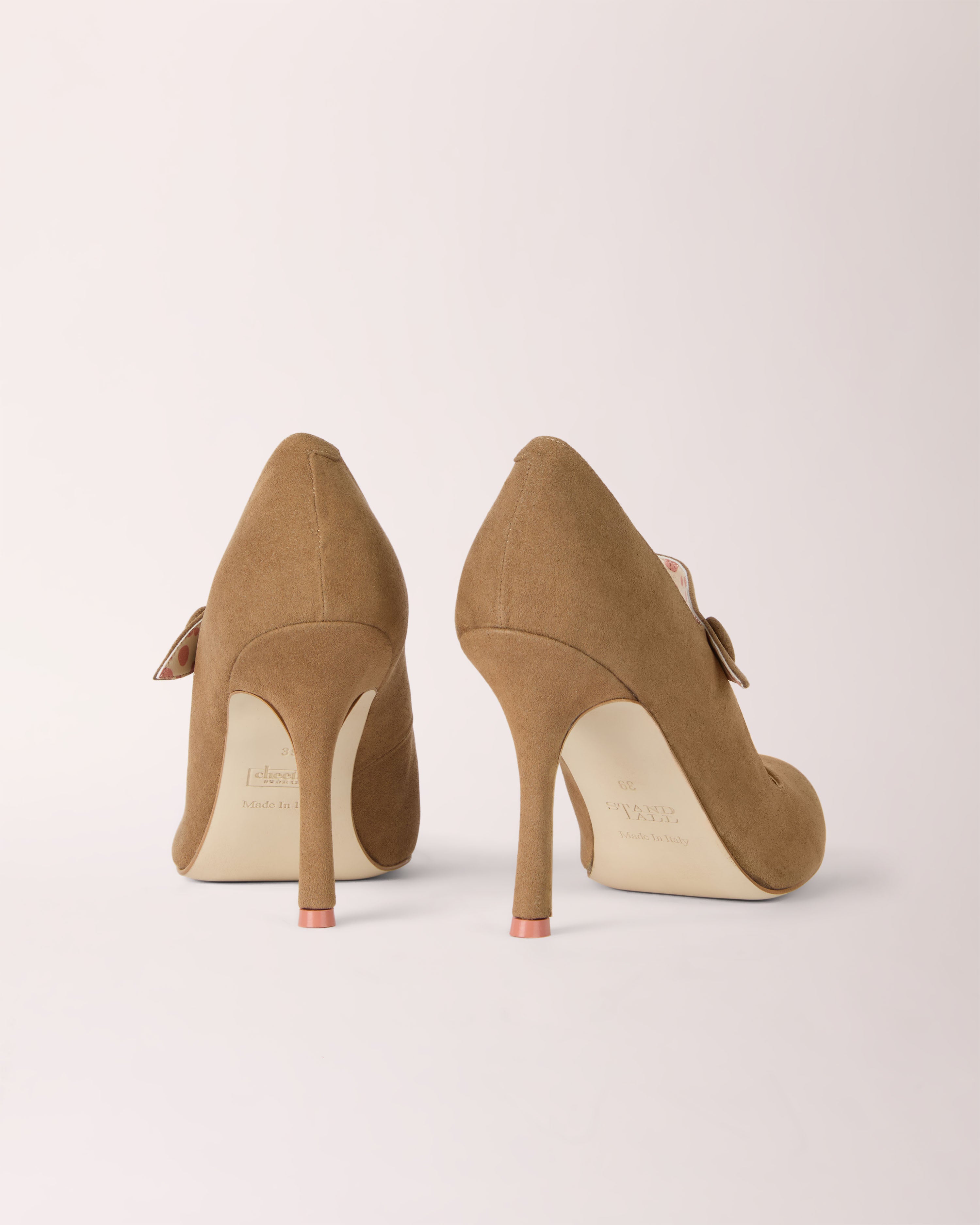 Mary-Jane Cheeletto | Suede | Taupe