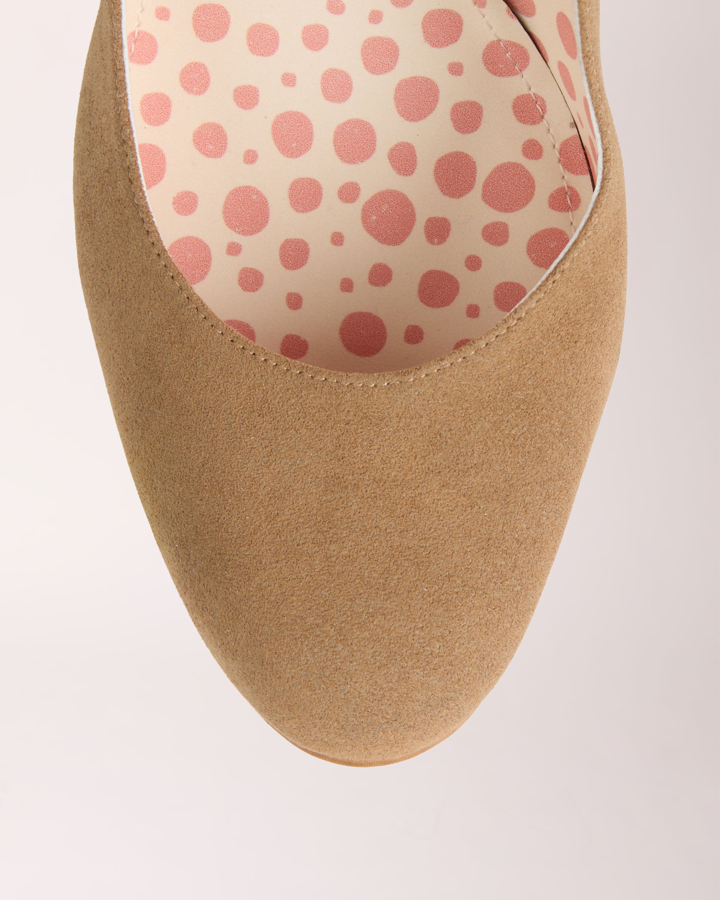 Mary-Jane Cheeletto | Suede | Taupe