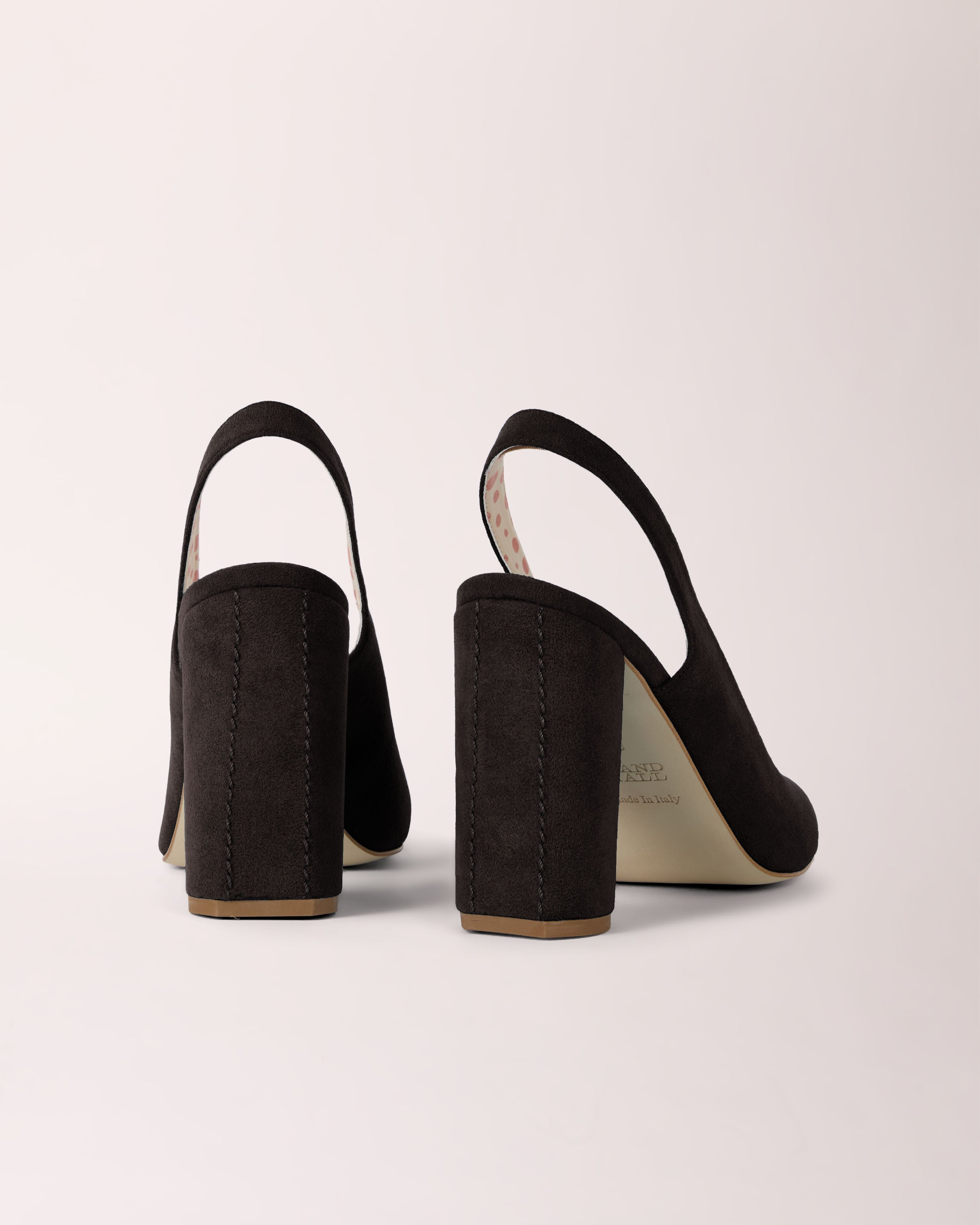Sling-back Cheeletto | Suede | Black