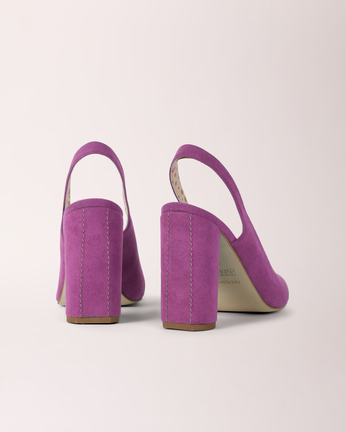 Sling-back Cheeletto | Suede | Purple