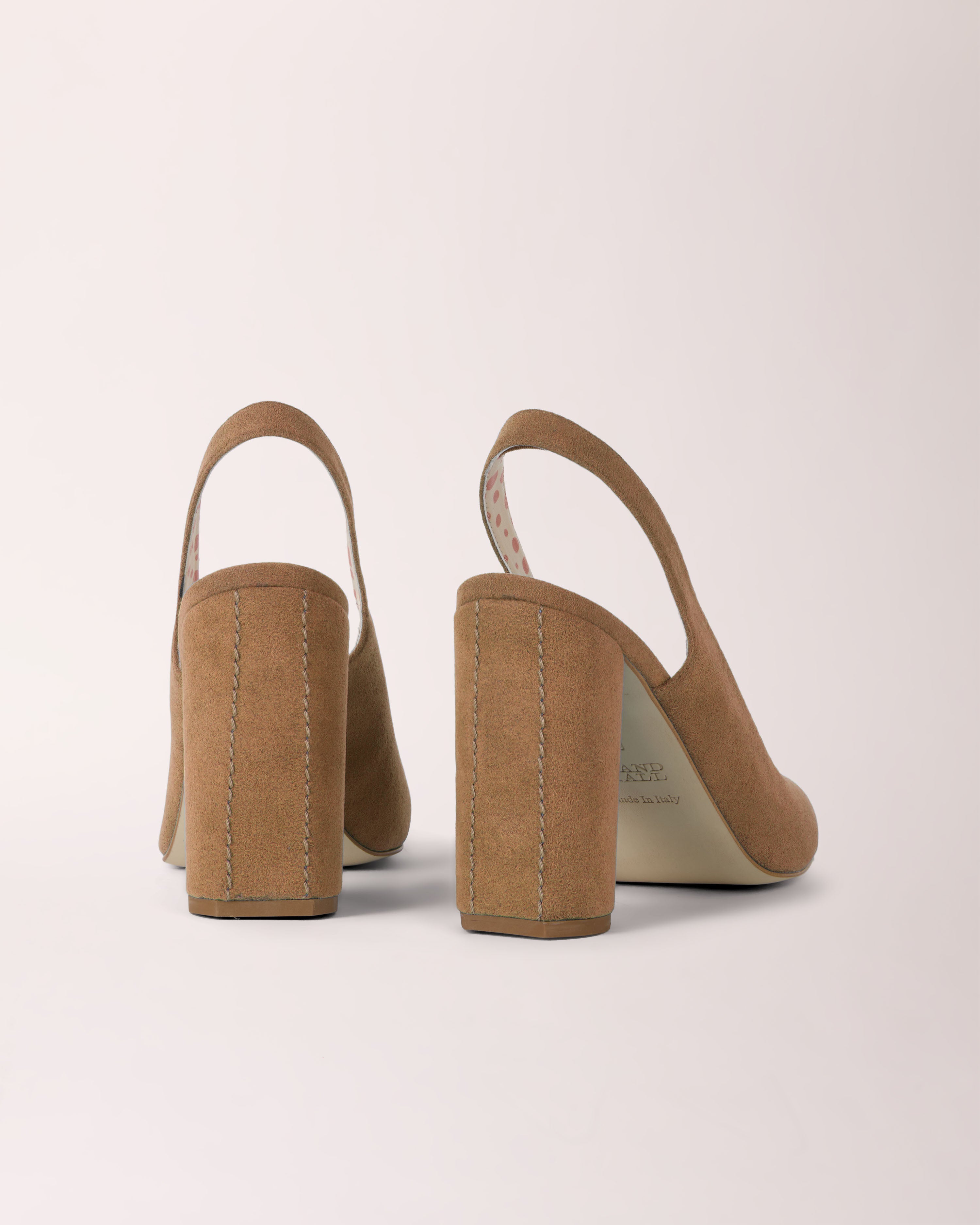 Sling-back Cheeletto | Suede | Taupe