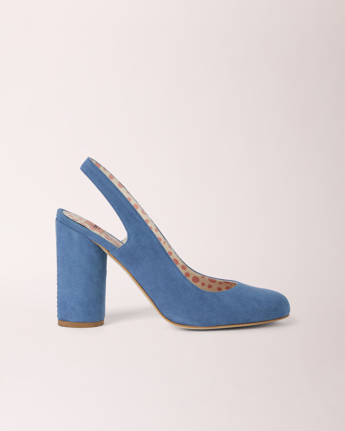 Sling-back Cheeletto | Suede | Porcelain Blue
