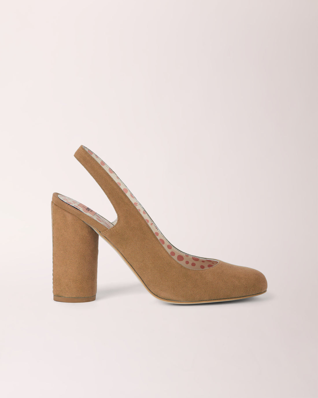 Sling-back Cheeletto | Suede | Taupe