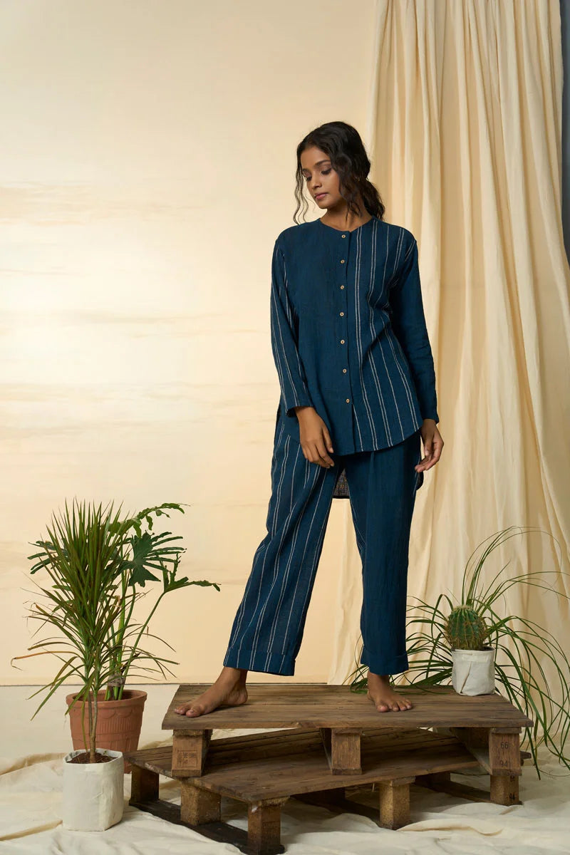 Cobalt round shirt
