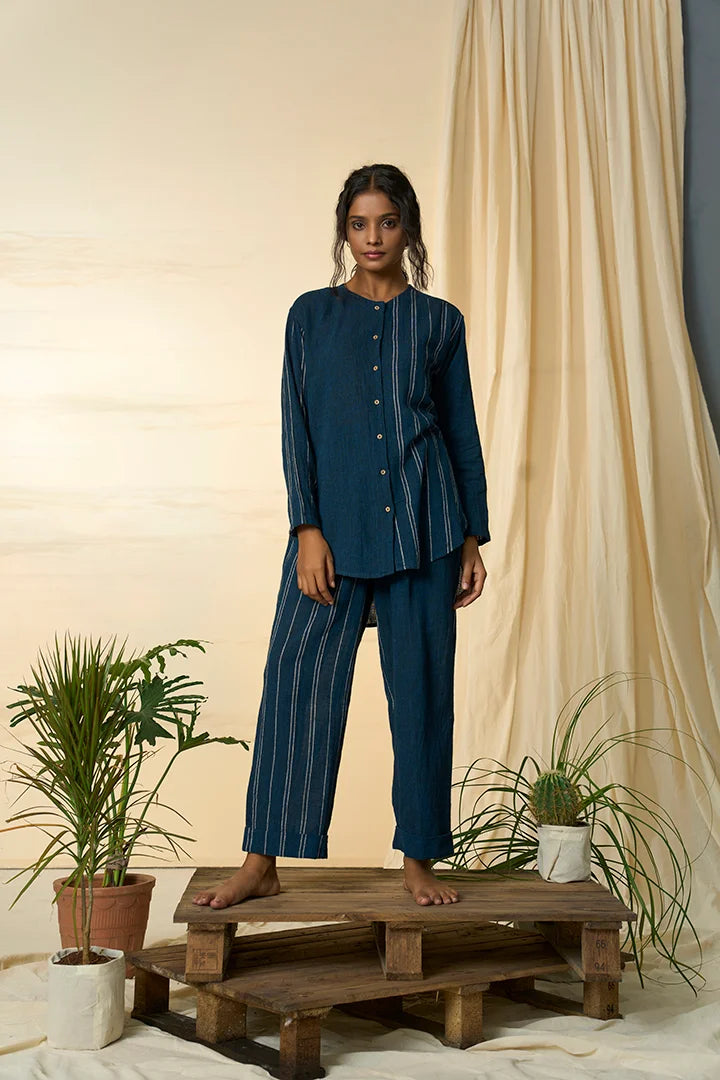 Cobalt round shirt
