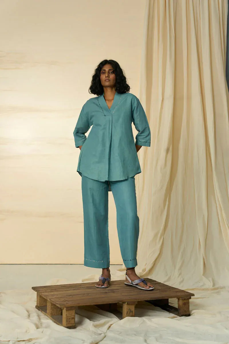 Desert V-neck set from Alternative, stylish coordinated loungewear featuring a V-neck top and matching bottoms.