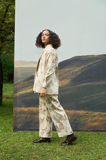 Alternative Grove corduroy overlay and trousers set, stylish matching clothing with a textured fabric and modern design.