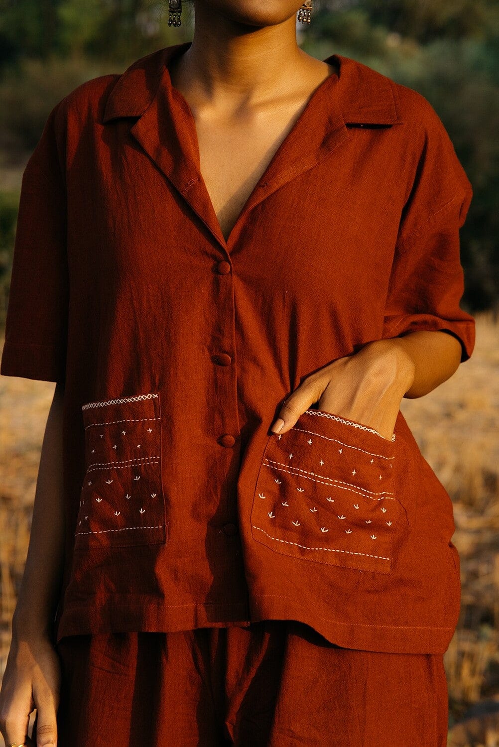 Deeta Bay coord set featuring matching top and pants in a stylish, coordinated fashion, perfect for casual or chic looks.
