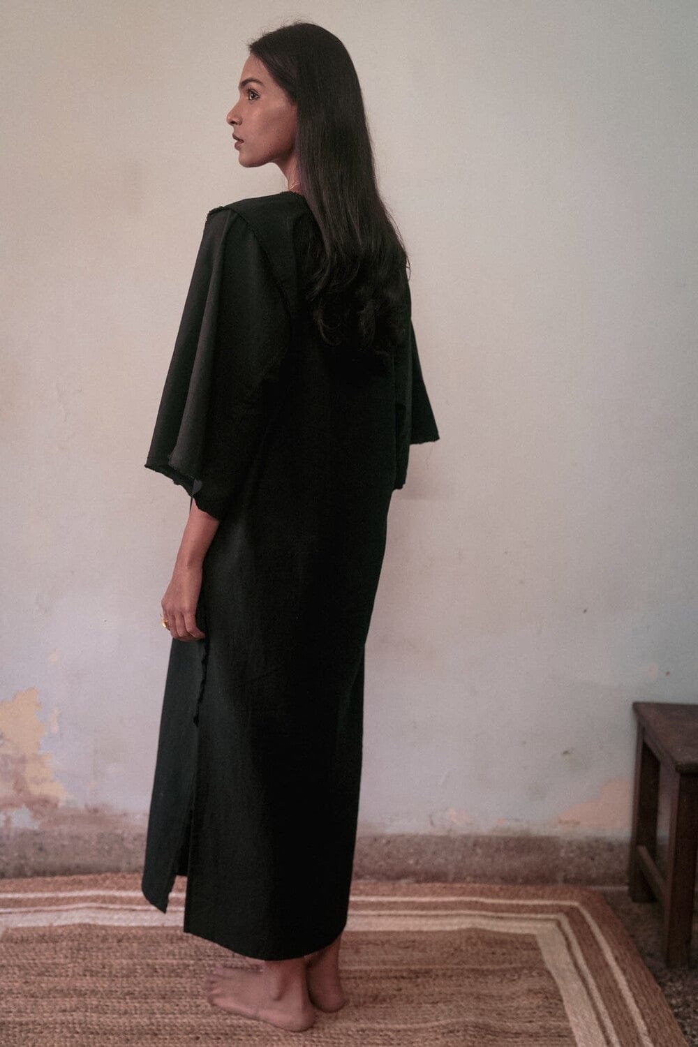 Deeta Yami dress featuring a stylish, flowy design with intricate patterns, perfect for casual or semi-formal occasions.
