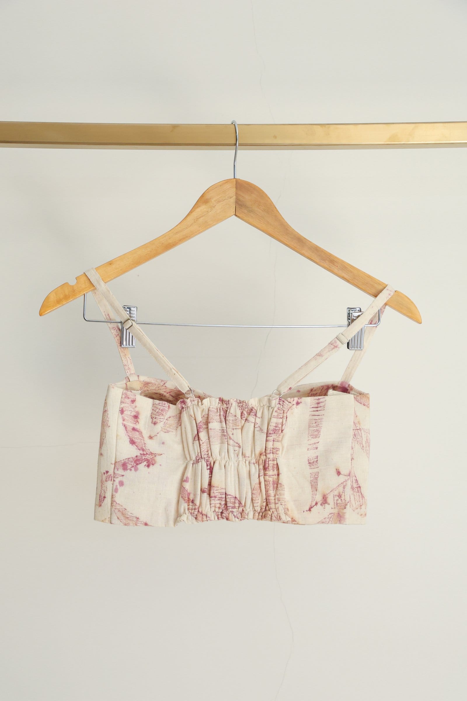 Pink foliage blazer by Alternative featuring vibrant floral print and tailored fit, shown on a mannequin.