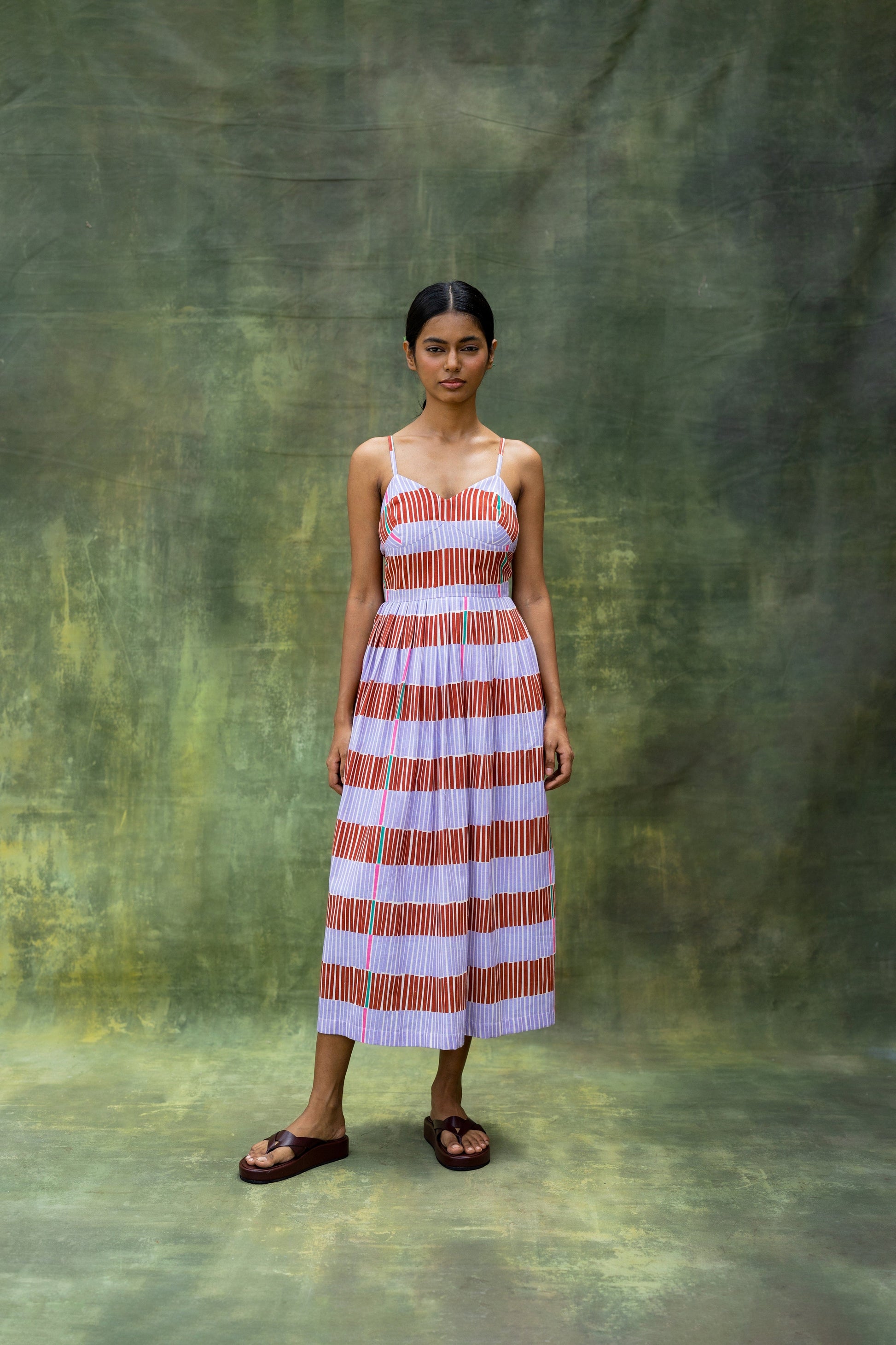 Mary striped dress by Doodlage featuring a stylish, casual design with horizontal stripes and a comfortable fit.
