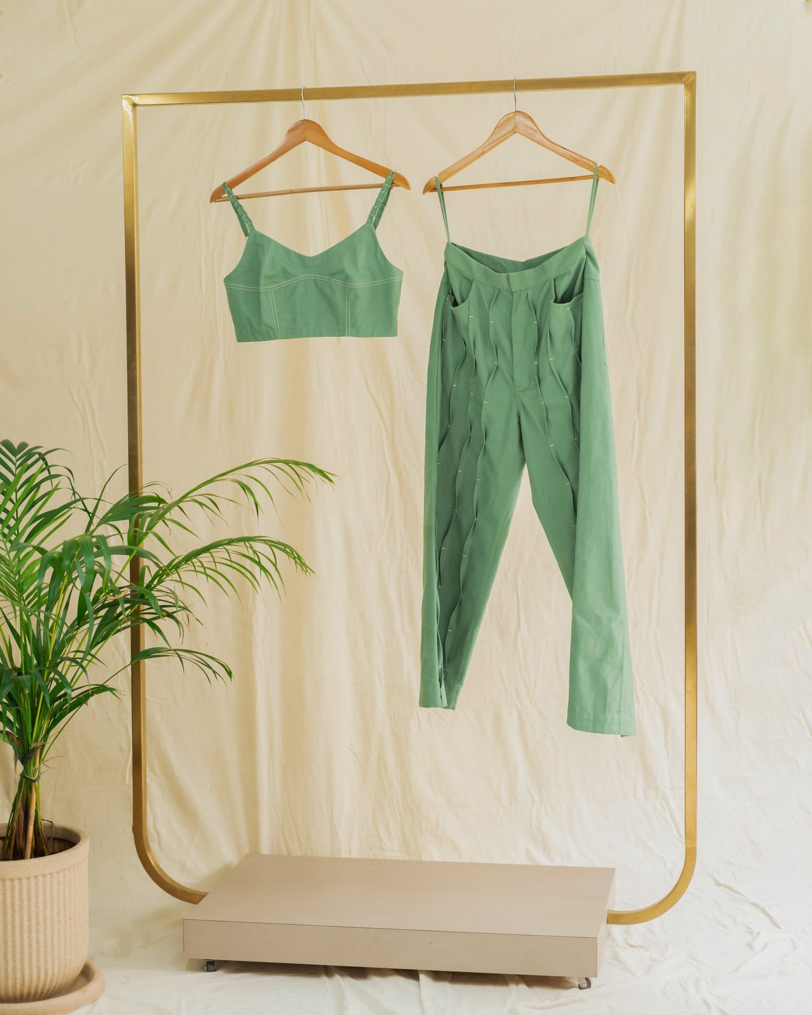 Alternative Fern bralette featuring soft fabric, adjustable straps, and a floral fern print for comfortable, stylish wear.