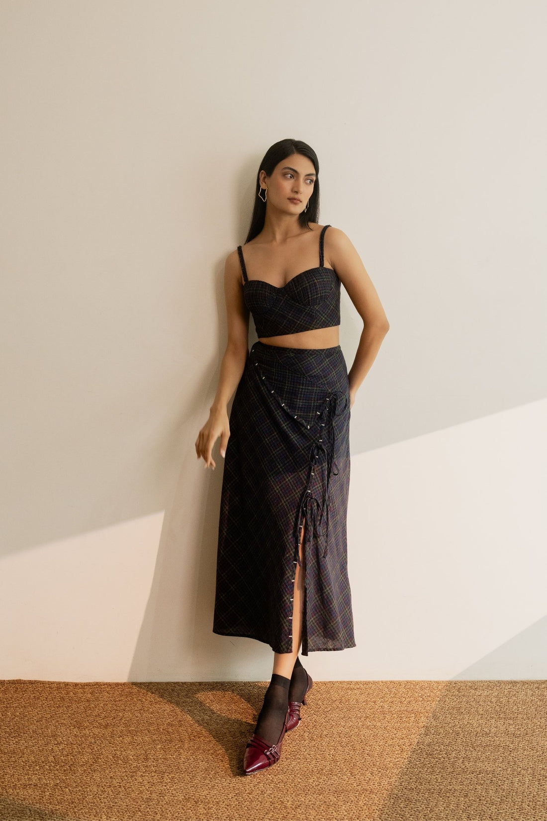 Prism tie up skirt