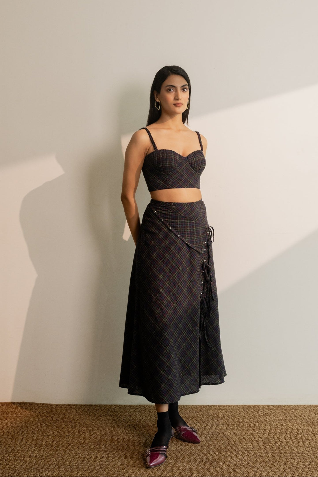 Prism tie up skirt