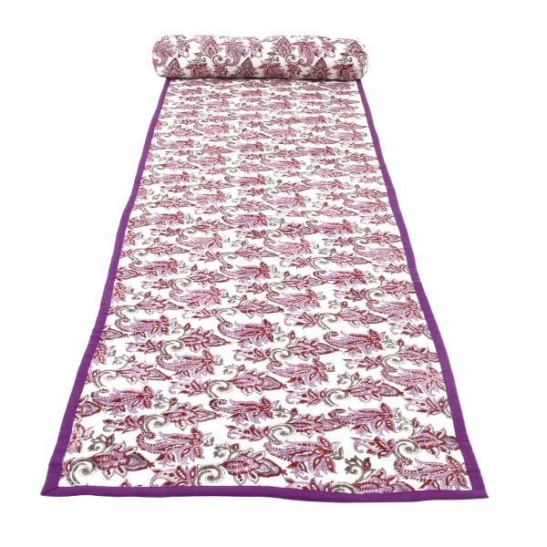 Violet Chintz Beach Mat