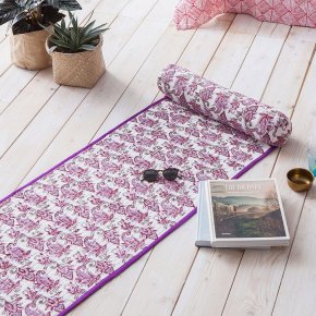 Violet Chintz Beach Mat